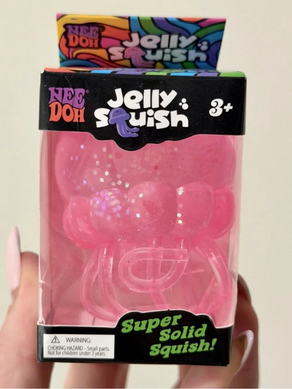 NEEDOH Jelly Squish Jellyfish NEE DOH PINK Jelly Fish NEW